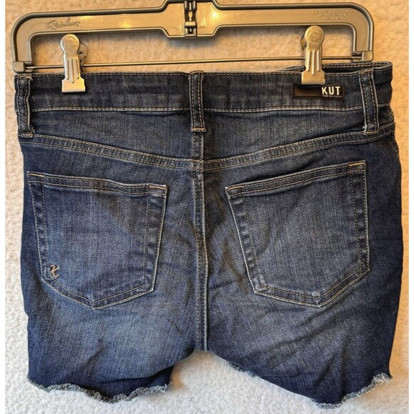 KUT from the KLOTH SHORTS Jeans Womens 0 Gidget Fray Denim 4” Inseam - Picture 5 of 16